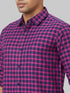 Men Pink & Blue Checked Sustainable Casual Shirt